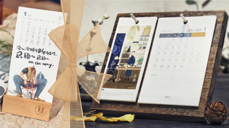 Create a Unique Marketing Experience with Your Brand Story on a Customised Chinese Desk Calendar.
